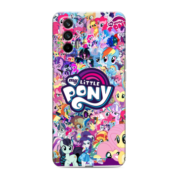 Силиконовый чехол на Realme GT с принтом My little pony Дружба чудо Силиконовый чехол на Realme GT с принтом My little pony Дружба чудо