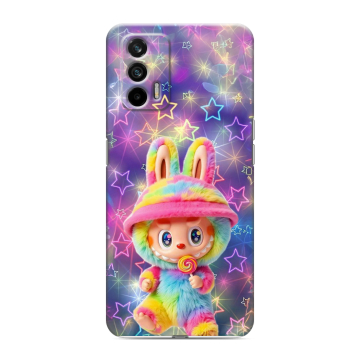 Силиконовый чехол на Realme GT с принтом Labubu Лабубу Силиконовый чехол на Realme GT с принтом Labubu Лабубу