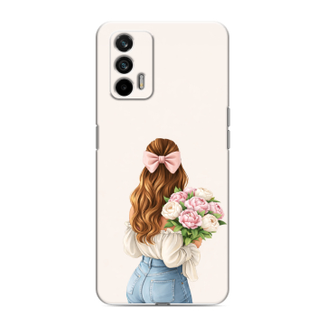 Силиконовый чехол на Realme GT с принтом женский Силиконовый чехол на Realme GT с принтом женский