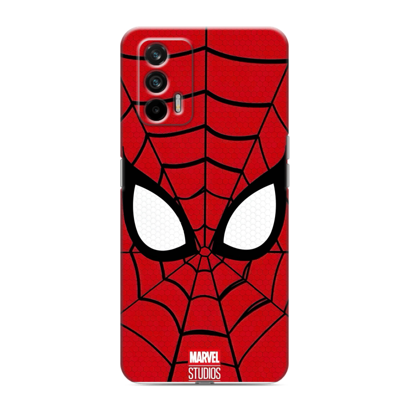 Силиконовый чехол на Realme GT с принтом человек паук spiderman Силиконовый чехол на Realme GT с принтом человек паук spiderman