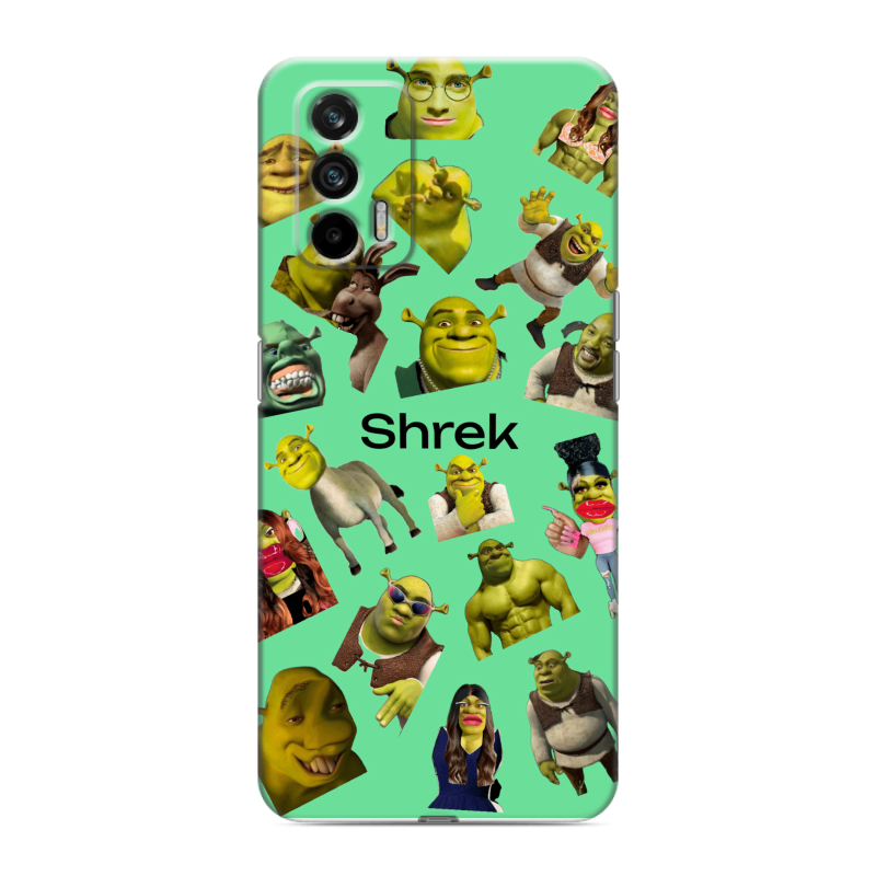 Силиконовый чехол на Realme GT с принтом Шрек Shrek Силиконовый чехол на Realme GT с принтом Шрек Shrek