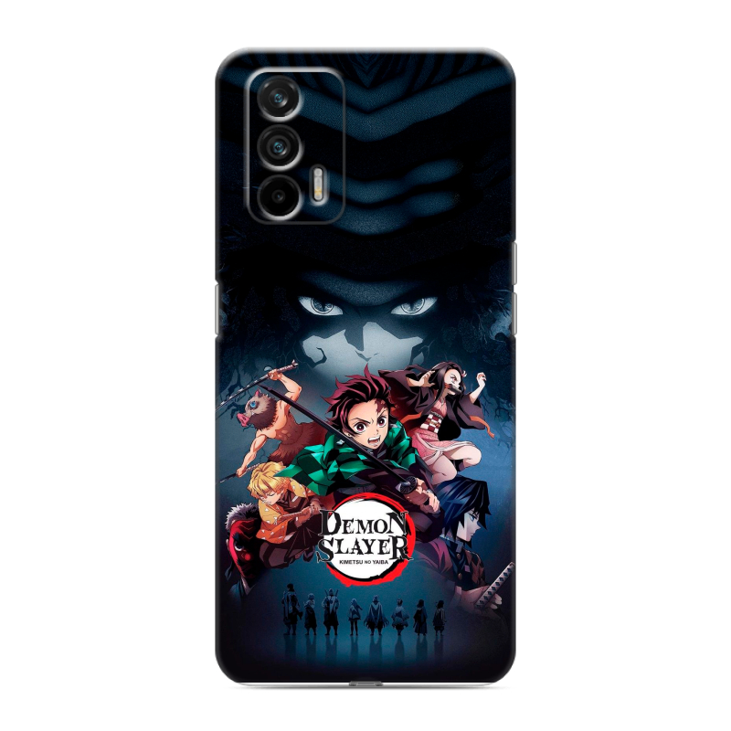 Силиконовый чехол на Realme GT с принтом Demon Slayer Клинок рассекающий демонов Силиконовый чехол на Realme GT с принтом Demon Slayer Клинок рассекающий демонов