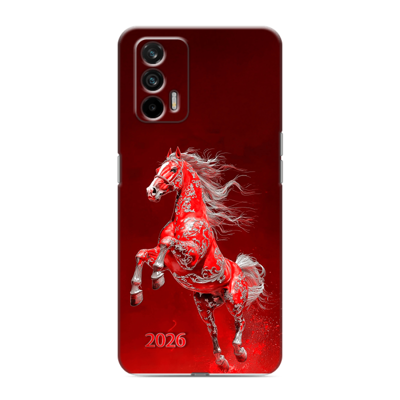 Силиконовый чехол на Realme GT с принтом Новый год Силиконовый чехол на Realme GT с принтом Новый год