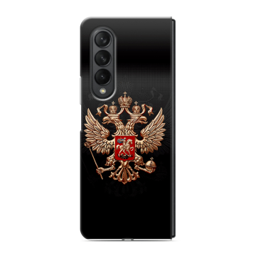 Пластиковый чехол на Samsung Galaxy Z Fold 3 с принтом Герб России Пластиковый чехол на Samsung Galaxy Z Fold 3 с принтом Герб России