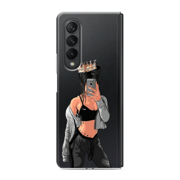 Пластиковый чехол на Samsung Galaxy Z Fold 3 с принтом Женские принты Пластиковый чехол на Samsung Galaxy Z Fold 3 с принтом Женские принты
