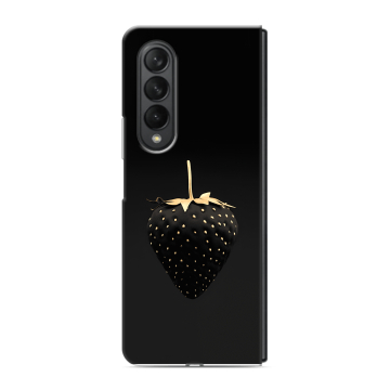 Пластиковый чехол на Samsung Galaxy Z Fold 3 с принтом Черная клубника Пластиковый чехол на Samsung Galaxy Z Fold 3 с принтом Черная клубника