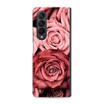 Пластиковый чехол на Samsung Galaxy Z Fold 3 с принтом Цветы розы Пластиковый чехол на Samsung Galaxy Z Fold 3 с принтом Цветы розы