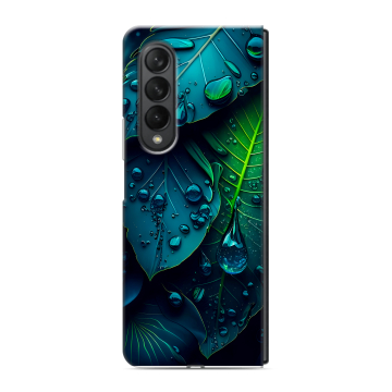 Пластиковый чехол на Samsung Galaxy Z Fold 3 с принтом Листья Пластиковый чехол на Samsung Galaxy Z Fold 3 с принтом Листья