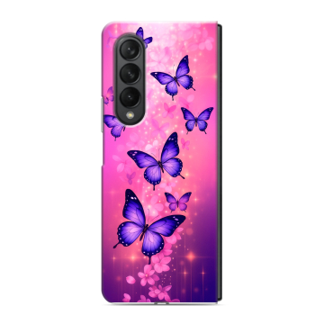 Пластиковый чехол на Samsung Galaxy Z Fold 3 с принтом Бабочки Пластиковый чехол на Samsung Galaxy Z Fold 3 с принтом Бабочки