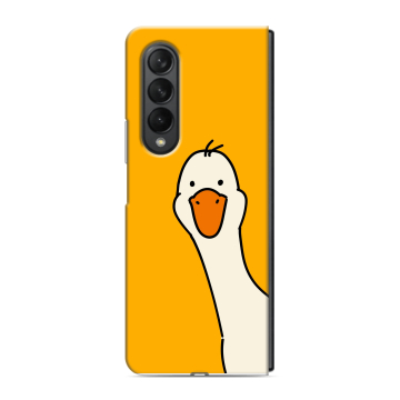 Пластиковый чехол на Samsung Galaxy Z Fold 3 с принтом Утка Пластиковый чехол на Samsung Galaxy Z Fold 3 с принтом Утка