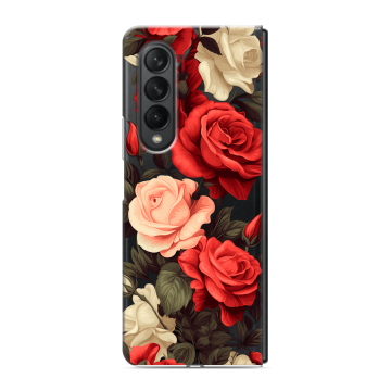 Пластиковый чехол на Samsung Galaxy Z Fold 3 с принтом Розы Пластиковый чехол на Samsung Galaxy Z Fold 3 с принтом Розы