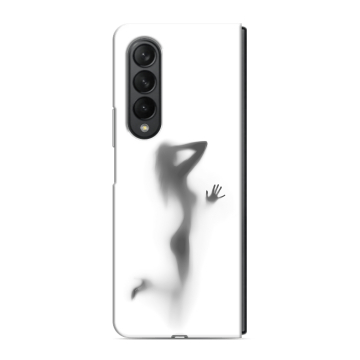 Пластиковый чехол на Samsung Galaxy Z Fold 3 с принтом Силуэт