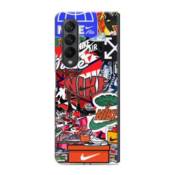 Пластиковый чехол на Samsung Galaxy Z Fold 3 с принтом Найк Nike яркий Пластиковый чехол на Samsung Galaxy Z Fold 3 с принтом Найк Nike яркий