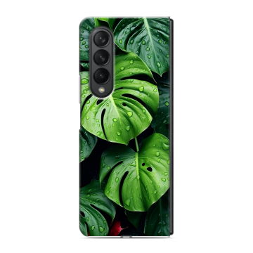 Пластиковый чехол на Samsung Galaxy Z Fold 3 с принтом Листья Пластиковый чехол на Samsung Galaxy Z Fold 3 с принтом Листья