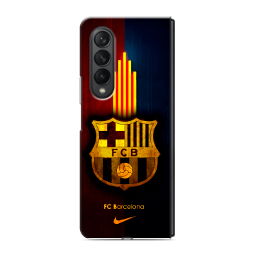 Пластиковый чехол на Samsung Galaxy Z Fold 3 с принтом Барселона Barcelona