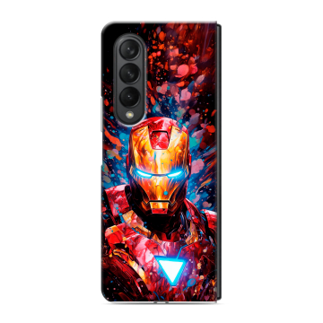 Пластиковый чехол на Samsung Galaxy Z Fold 3 с принтом Железный человек Ironman Пластиковый чехол на Samsung Galaxy Z Fold 3 с принтом Железный человек Ironman