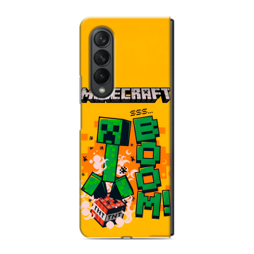 Пластиковый чехол на Samsung Galaxy Z Fold 3 с принтом Майнкрафт Minecraft Пластиковый чехол на Samsung Galaxy Z Fold 3 с принтом Майнкрафт Minecraft