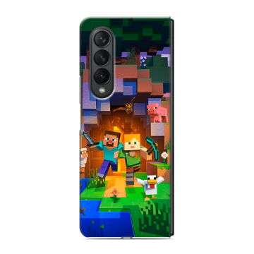 Пластиковый чехол на Samsung Galaxy Z Fold 3 с принтом Майнкрафт Minecraft Пластиковый чехол на Samsung Galaxy Z Fold 3 с принтом Майнкрафт Minecraft
