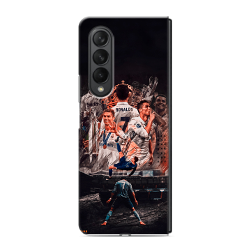 Пластиковый чехол на Samsung Galaxy Z Fold 3 с принтом Реал Роналдо Real Ronaldo