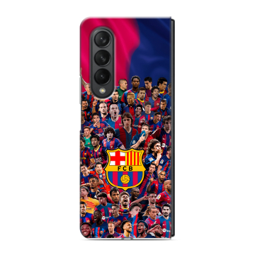 Пластиковый чехол на Samsung Galaxy Z Fold 3 с принтом Барселона Barcelona