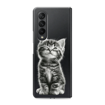 Пластиковый чехол на Samsung Galaxy Z Fold 3 с принтом Котенок Пластиковый чехол на Samsung Galaxy Z Fold 3 с принтом Котенок