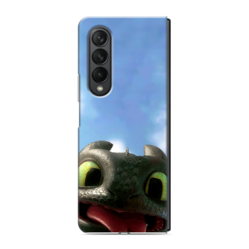Пластиковый чехол на Samsung Galaxy Z Fold 3 с принтом Как приручить дракона Пластиковый чехол на Samsung Galaxy Z Fold 3 с принтом Как приручить дракона
