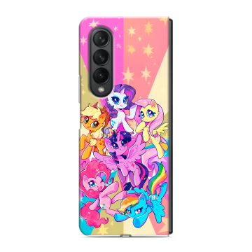 Пластиковый чехол на Samsung Galaxy Z Fold 3 с принтом My little pony Дружба чудо Пластиковый чехол на Samsung Galaxy Z Fold 3 с принтом My little pony Дружба чудо