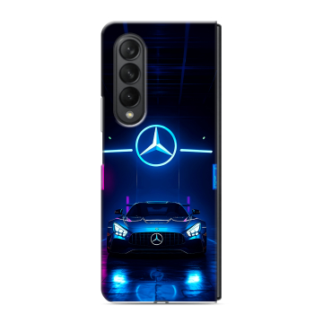 Пластиковый чехол на Samsung Galaxy Z Fold 3 с принтом Mercedes Мерседес Пластиковый чехол на Samsung Galaxy Z Fold 3 с принтом Mercedes Мерседес