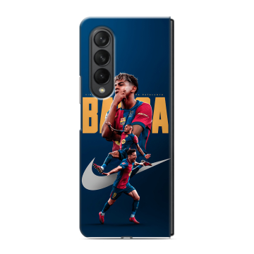 Пластиковый чехол на Samsung Galaxy Z Fold 3 с принтом Барселона Barca Yamal Пластиковый чехол на Samsung Galaxy Z Fold 3 с принтом Барселона Barca Yamal