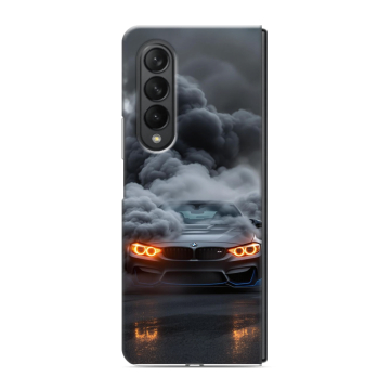 Пластиковый чехол на Samsung Galaxy Z Fold 3 с принтом BMW БМВ Пластиковый чехол на Samsung Galaxy Z Fold 3 с принтом BMW БМВ