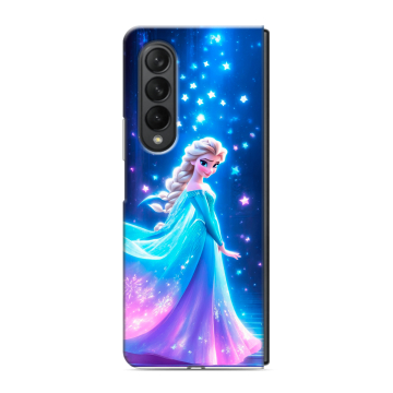 Пластиковый чехол на Samsung Galaxy Z Fold 3 с принтом Холодное сердце Frozen Пластиковый чехол на Samsung Galaxy Z Fold 3 с принтом Холодное сердце Frozen
