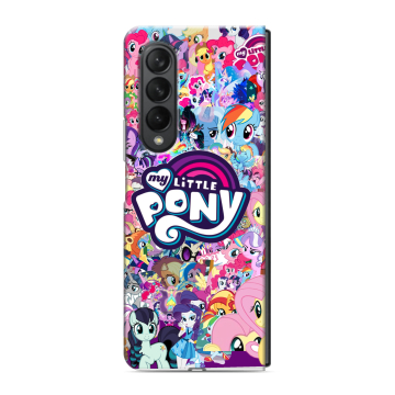 Пластиковый чехол на Samsung Galaxy Z Fold 3 с принтом My little pony Дружба чудо Пластиковый чехол на Samsung Galaxy Z Fold 3 с принтом My little pony Дружба чудо