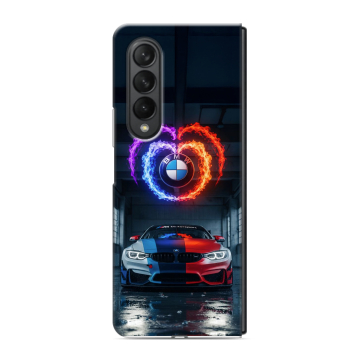 Пластиковый чехол на Samsung Galaxy Z Fold 3 с принтом BMW БМВ Пластиковый чехол на Samsung Galaxy Z Fold 3 с принтом BMW БМВ