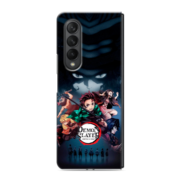 Пластиковый чехол на Samsung Galaxy Z Fold 3 с принтом Demon Slayer Клинок рассекающий демонов Пластиковый чехол на Samsung Galaxy Z Fold 3 с принтом Demon Slayer Клинок рассекающий демонов
