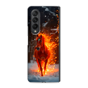 Пластиковый чехол на Samsung Galaxy Z Fold 3 с принтом Новый год Пластиковый чехол на Samsung Galaxy Z Fold 3 с принтом Новый год