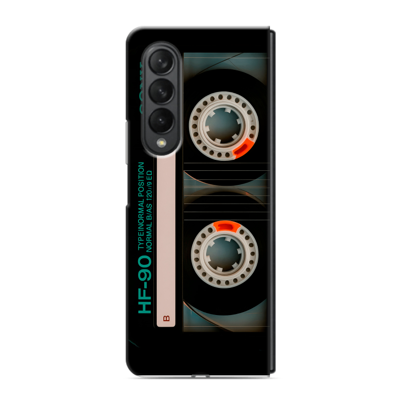 Пластиковый чехол на Samsung Galaxy Z Fold 3 с принтом Кассета Пластиковый чехол на Samsung Galaxy Z Fold 3 с принтом Кассета