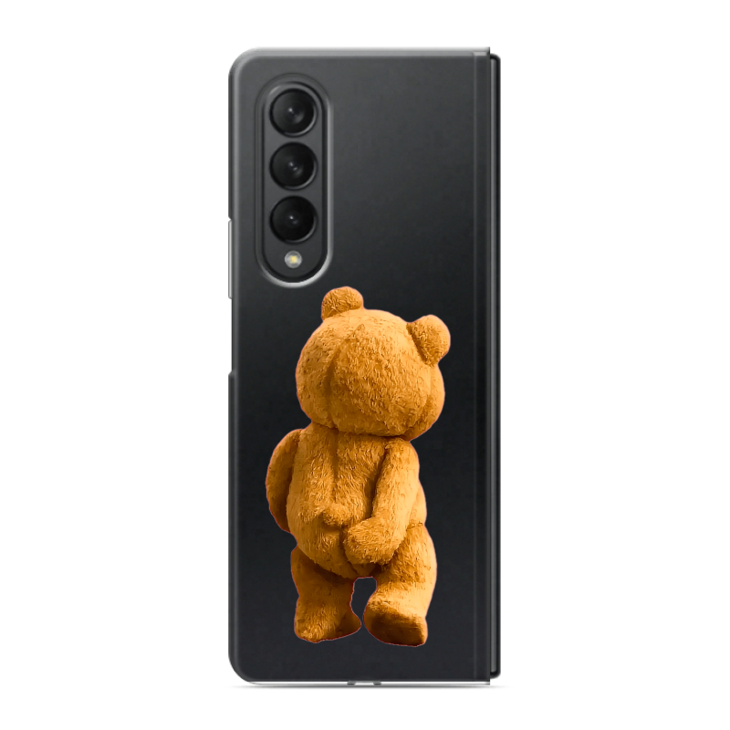 Пластиковый чехол на Samsung Galaxy Z Fold 3 с принтом Медведь Пластиковый чехол на Samsung Galaxy Z Fold 3 с принтом Медведь