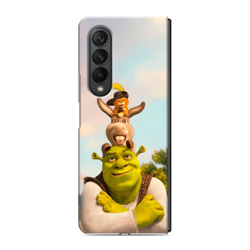 Пластиковый чехол на Samsung Galaxy Z Fold 3 с принтом Шрек Shrek Пластиковый чехол на Samsung Galaxy Z Fold 3 с принтом Шрек Shrek