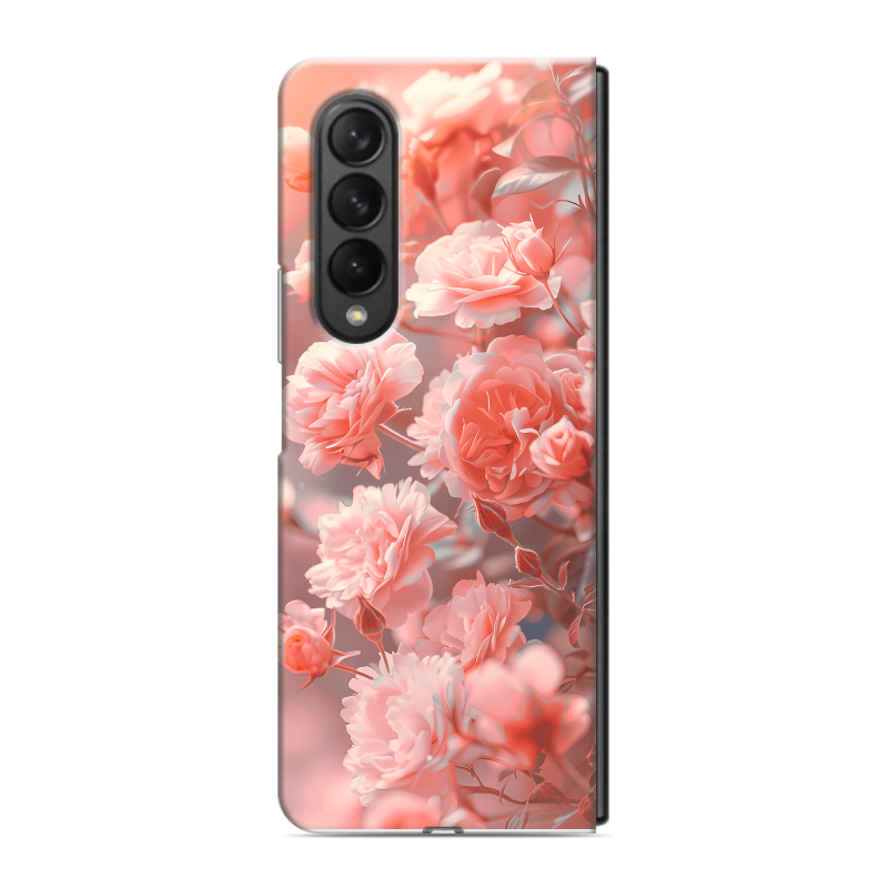 Пластиковый чехол на Samsung Galaxy Z Fold 3 с принтом Розы цветы Пластиковый чехол на Samsung Galaxy Z Fold 3 с принтом Розы цветы