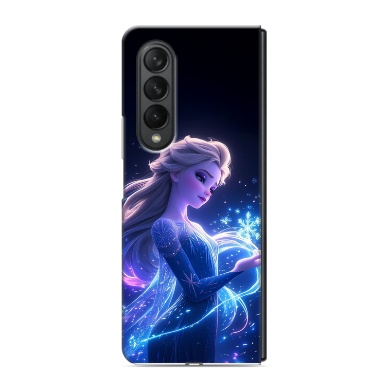 Пластиковый чехол на Samsung Galaxy Z Fold 3 с принтом Холодное сердце Frozen Пластиковый чехол на Samsung Galaxy Z Fold 3 с принтом Холодное сердце Frozen