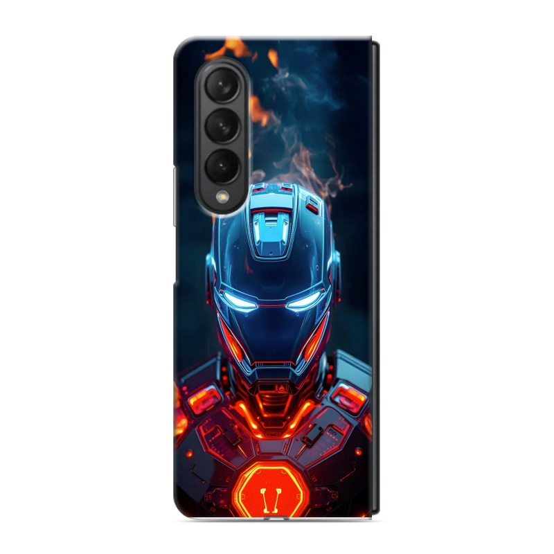 Пластиковый чехол на Samsung Galaxy Z Fold 3 с принтом IronMan Железный человек Пластиковый чехол на Samsung Galaxy Z Fold 3 с принтом IronMan Железный человек
