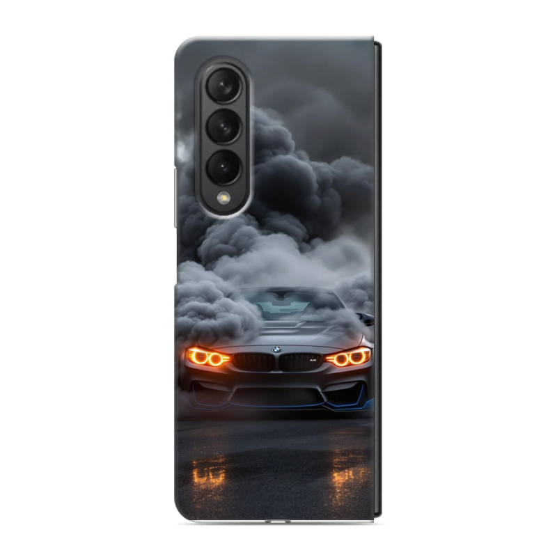 Пластиковый чехол на Samsung Galaxy Z Fold 3 с принтом BMW БМВ Пластиковый чехол на Samsung Galaxy Z Fold 3 с принтом BMW БМВ