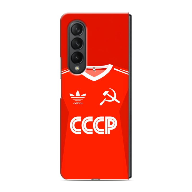 Пластиковый чехол на Samsung Galaxy Z Fold 3 с принтом Флаг Герб СССР Пластиковый чехол на Samsung Galaxy Z Fold 3 с принтом Флаг Герб СССР