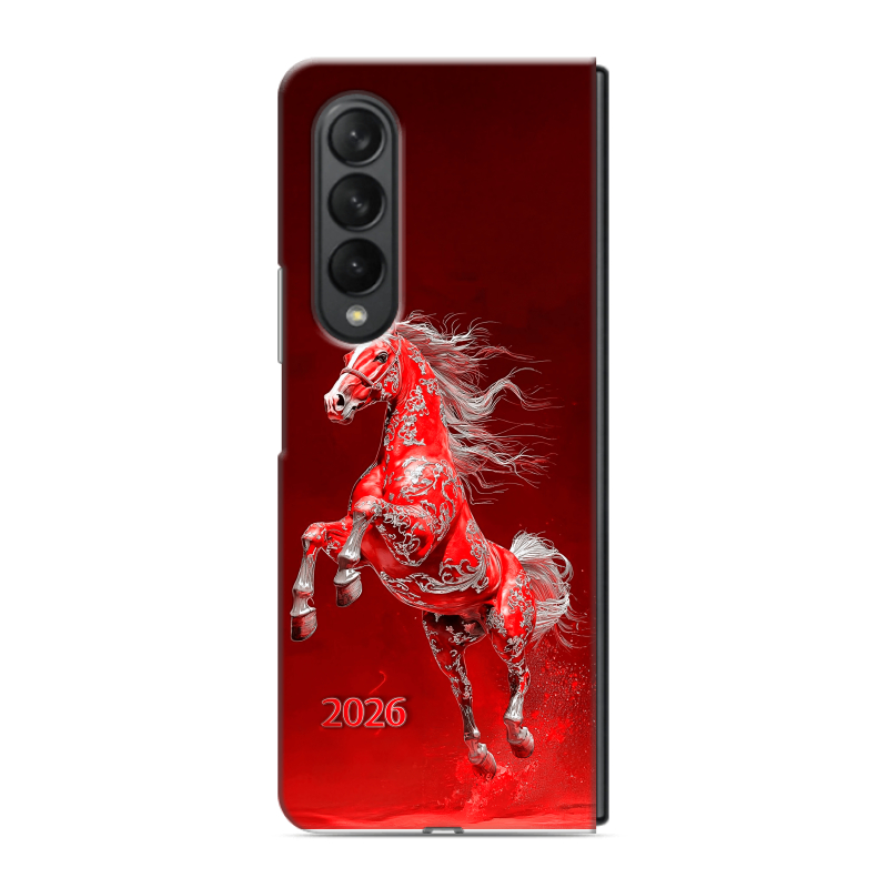 Пластиковый чехол на Samsung Galaxy Z Fold 3 с принтом Новый год Пластиковый чехол на Samsung Galaxy Z Fold 3 с принтом Новый год