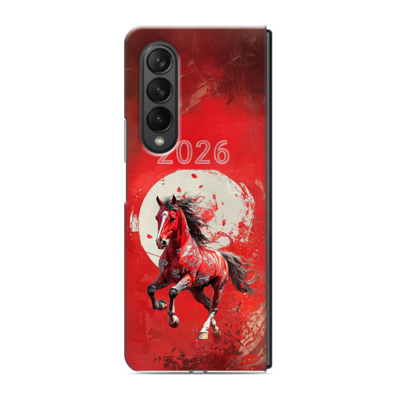 Пластиковый чехол на Samsung Galaxy Z Fold 3 с принтом Новый год Пластиковый чехол на Samsung Galaxy Z Fold 3 с принтом Новый год