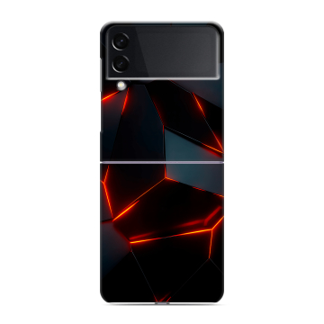 Пластиковый чехол на Samsung Galaxy Z Flip 3 с принтом Яркие абстракции Пластиковый чехол на Samsung Galaxy Z Flip 3 с принтом Яркие абстракции