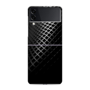 Пластиковый чехол на Samsung Galaxy Z Flip 3 с принтом Текстура металла Пластиковый чехол на Samsung Galaxy Z Flip 3 с принтом Текстура металла