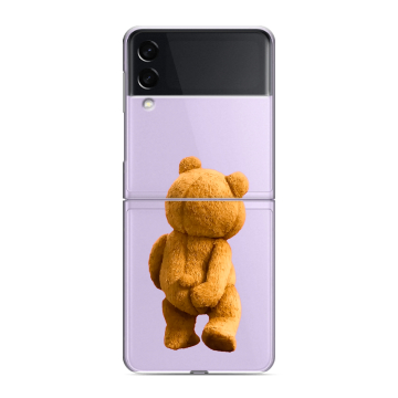 Пластиковый чехол на Samsung Galaxy Z Flip 3 с принтом Медведь Пластиковый чехол на Samsung Galaxy Z Flip 3 с принтом Медведь