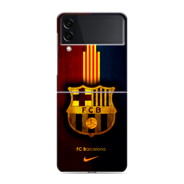 Пластиковый чехол на Samsung Galaxy Z Flip 3 с принтом Барселона Barcelona Пластиковый чехол на Samsung Galaxy Z Flip 3 с принтом Барселона Barcelona