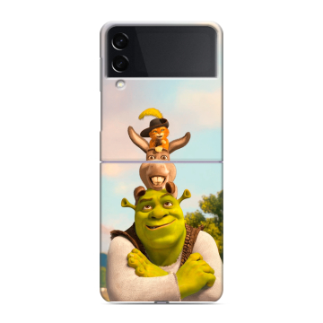 Пластиковый чехол на Samsung Galaxy Z Flip 3 с принтом Шрек Shrek Пластиковый чехол на Samsung Galaxy Z Flip 3 с принтом Шрек Shrek